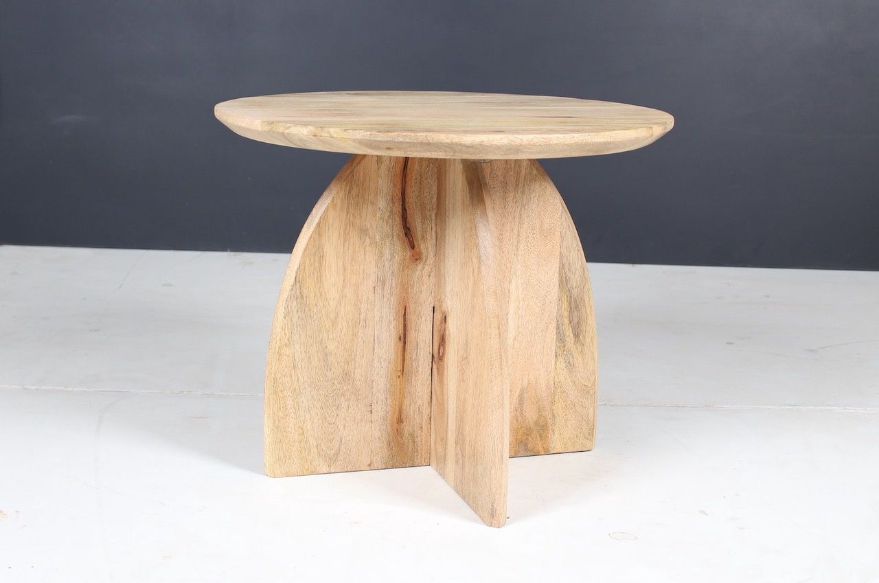 Side table is crafted, Colour: NATURAL FINISH