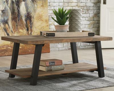 Charlotte - Brown 3PC Coffee Table Set