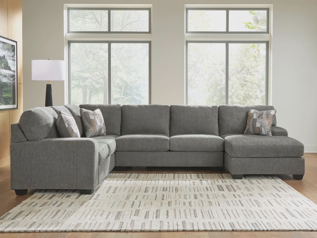 Newellen 3-Piece Sectional with Chaise, Colour: Hemp, Orientation: Right Arm Facing