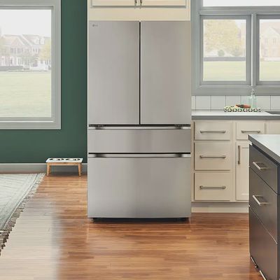 26 cu. ft. SMART Counter Depth MAX French Door Refrigerator with Internal Water Dispenser in PrintProof Stainless Steel