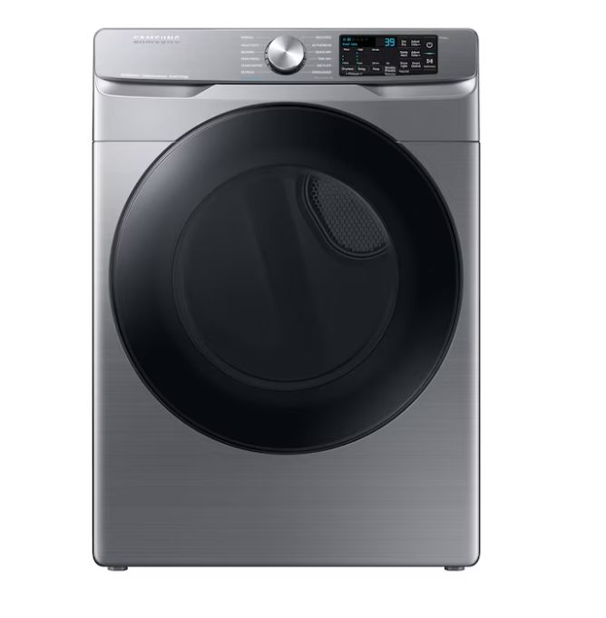 Samsung 7.5-cu ft Stackable Vented Electric Dryer with Steam Cycle ( Platinum )