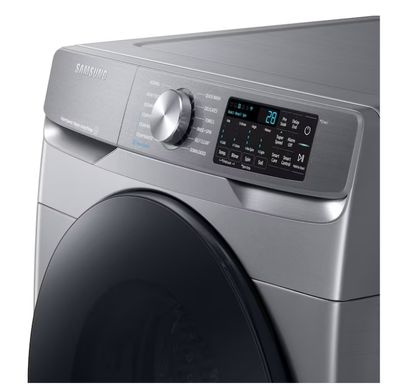 Samsung Super Speed Wash High Efficiency Stackable Medium ( 4.5-cu ft ) Front-Load Washer with Steam Cycle ( Platinum )