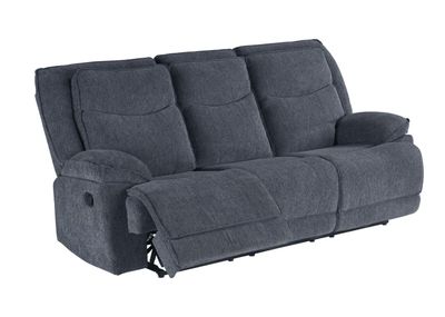 Asheville Gray Manual Recliner Sofa