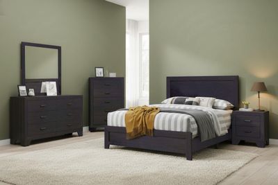 Durham Espresso bed queen size