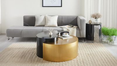 Ying Yang Coffee Table Black &amp; Gold
