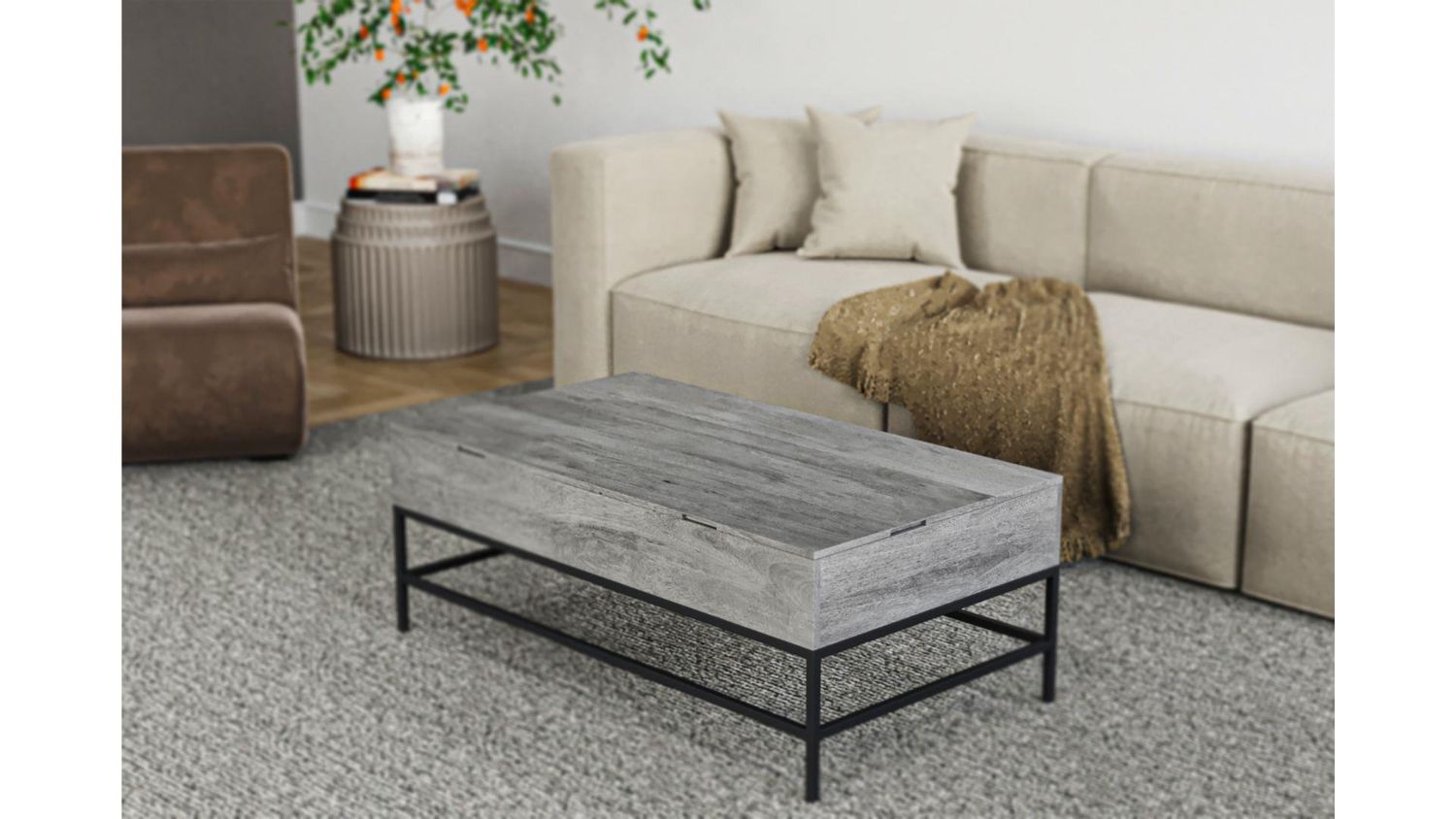Lift Top Coffee Table Gray