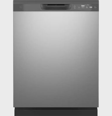 GE 24 in. Built-In Tall Tub Front Control Stainless Steel Dishwasher with Saniti