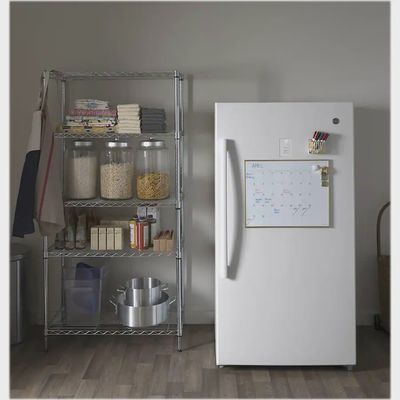 GE Garage Ready 17.3 cu. ft. Frost Free Defrost Upright Freezer in White