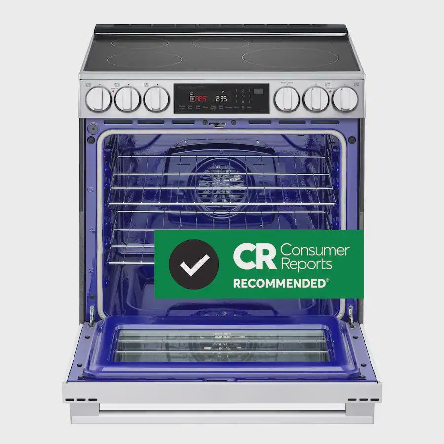 LG 30 in. 6.3 cu. ft. Smart 5-Element Induction Range in Stainless Steel with