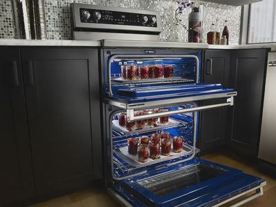 KitchenAid - 6.7 Cu. Ft. Self-Cleaning Freestanding Double Oven Electric Convection Range - Stainless Steel