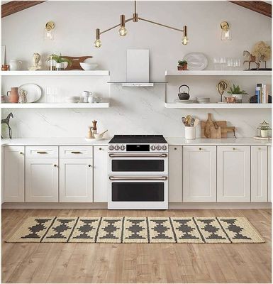 Café - 7.0 Cu. Ft. Slide-In Double Oven Electric Induction Convection Range - Matte White