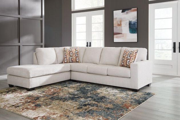 Aviemore 2-Piece Sectional with Chaise, Colour: Stone, Orientation: Left Arm Facing