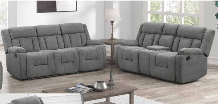 Grey motion sofa &amp; love