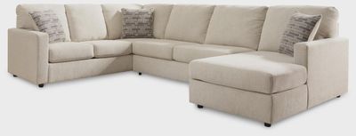 3-Piece Sectional with Chaise
