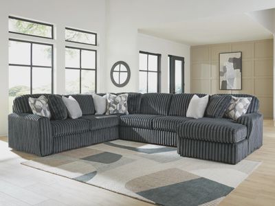 Midnight-Madness 4-Piece Sectional with Chaise