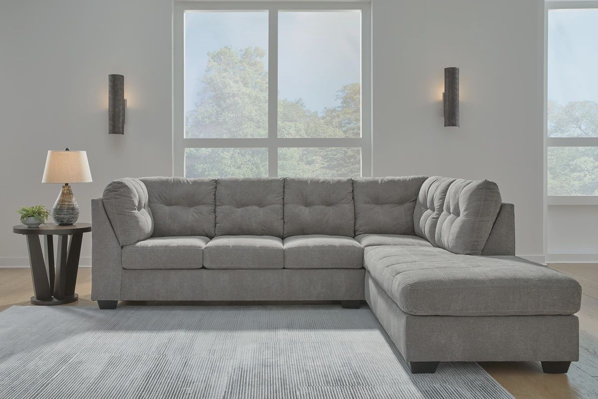Cozy 2-Piece Sectional with Chaise, Orientation: Right Arm Facing