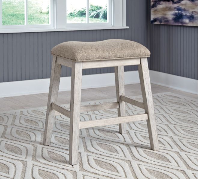 Skempton Counter Height Backless Bar Stool with Upholstered Seat (Set of 2)