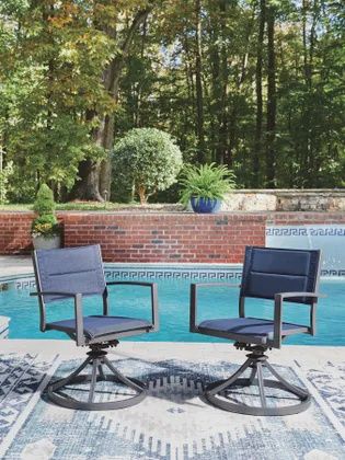 Rocky Creek Sling Swivel Chair (2/CN)