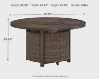 Paradise Trail Outdoor Fire Pit Table