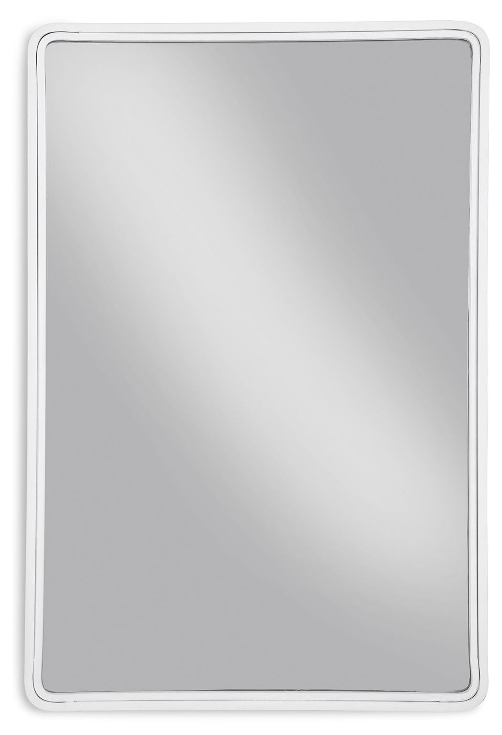 Brocky - Accent Mirror - Rectangle - White - White