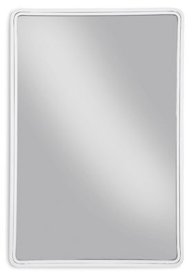 Brocky - Accent Mirror - Rectangle - White - White