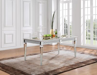 D082 - Dining Table - Shimmer Silver