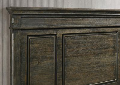 B314 - King Bed - Rough Black - Dark Brown / King