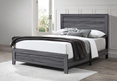 B519 - King Bed - Dark Gray - Dark Gray / King