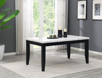 D127 - Marble Dining Table - White