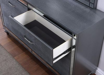 B223 - Dresser - Charcoal Gloss