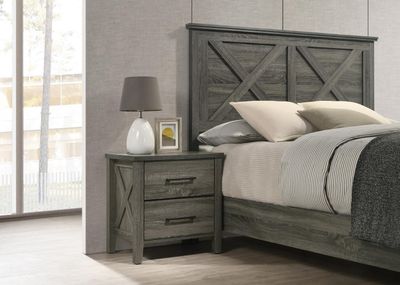B522 - Nightstand - Rustic Gray