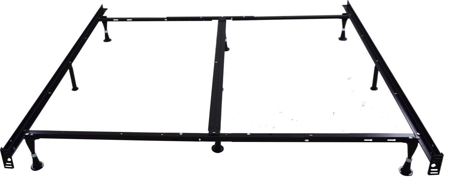 BF-K - Twin / Full / Queen / King / California King Bed Frame With Glides - Black
