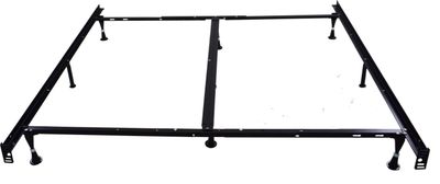 BF-K - Twin / Full / Queen / King / California King Bed Frame With Glides - Black