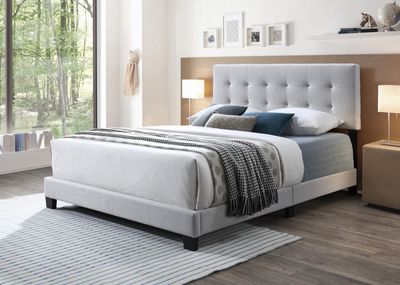 B607 - Twin Bed - Stone - Pearl Silver / Twin