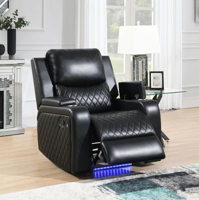 U126 - LED Reclining Chair - Black