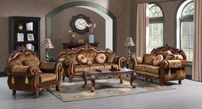 U205 - Traditional Sofa - Brown