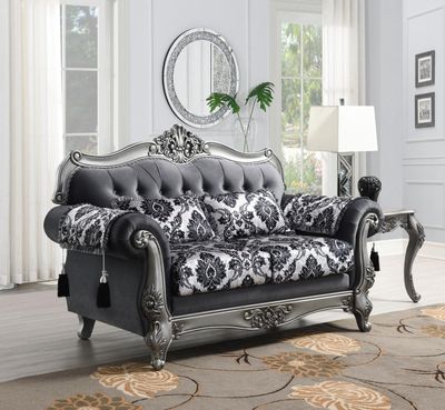 U206 - Traditional Loveseat - Gray