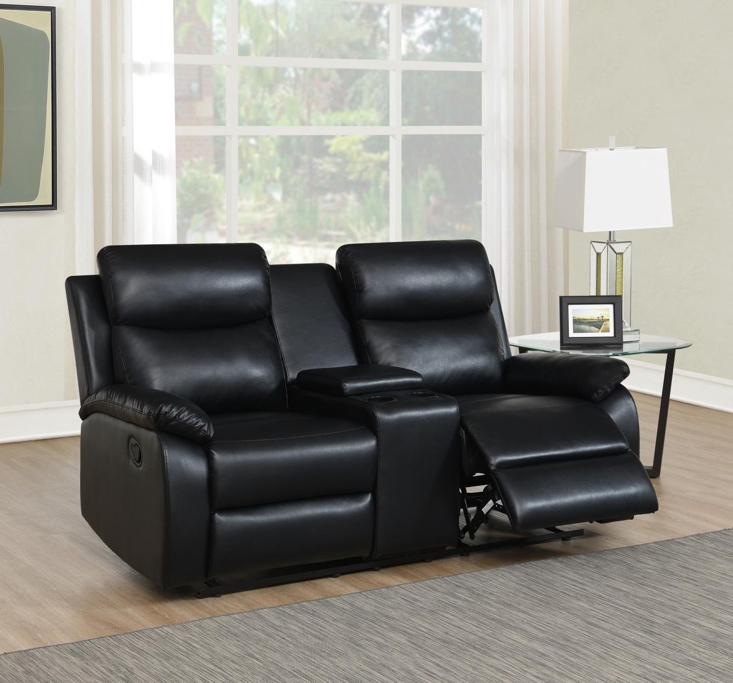 U184 - Motion Loveseat - Black
