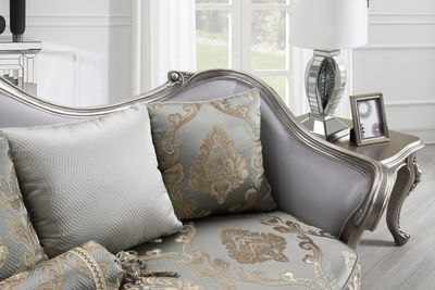 U198 - Traditional Loveseat - Gray
