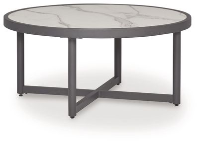 Ocean Beach - Round Cocktail Table - Gray - Gray / Coffee Tables