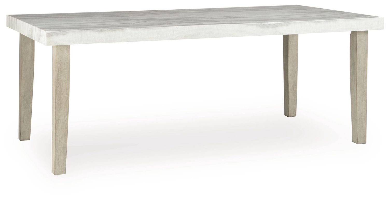 Larawyn - Rectangular Dining Room Table - Bisque - Beige / Dining Tables