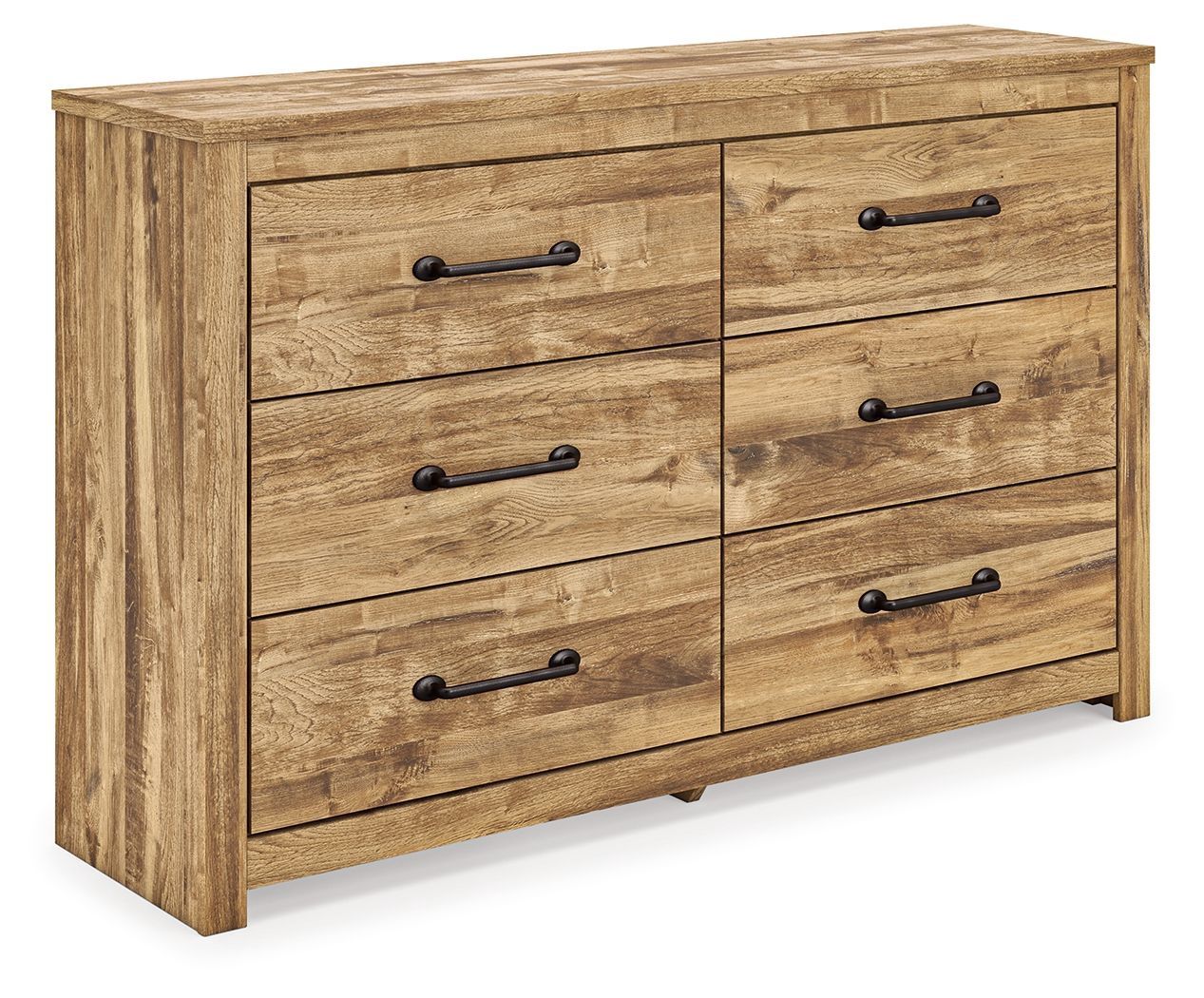 Maystonna - Six Drawer Dresser - Brown - Light Brown / Dressers