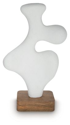Lavarsen - Sculpture - 25.75" - White / Brown - White / 15"W x 7"D x 26"H