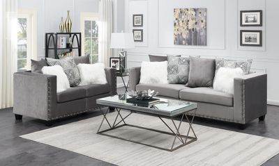 U513 - Sofa - Shimmer Silver