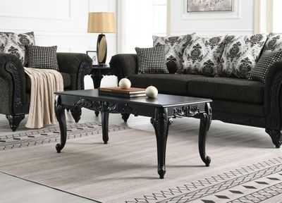 T208 - Coffee Table &amp; 2 End Tables - Black