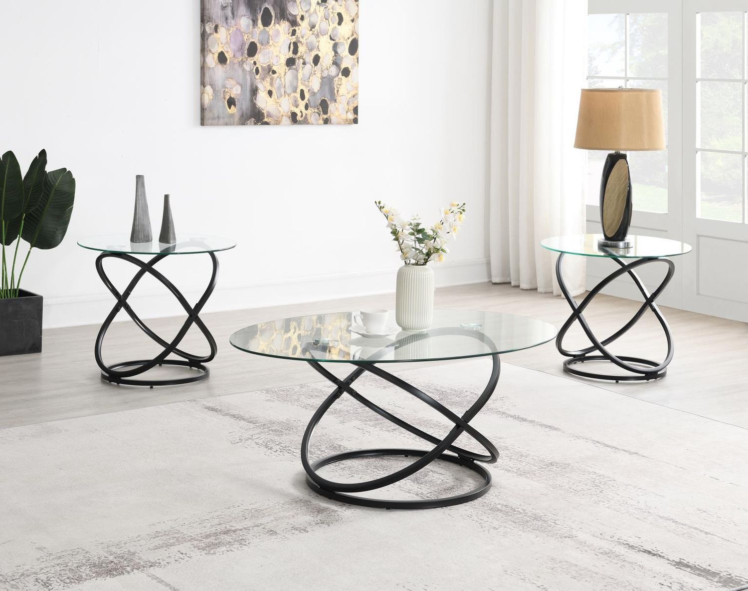 T305 - Table Set (Set of 3) - Black