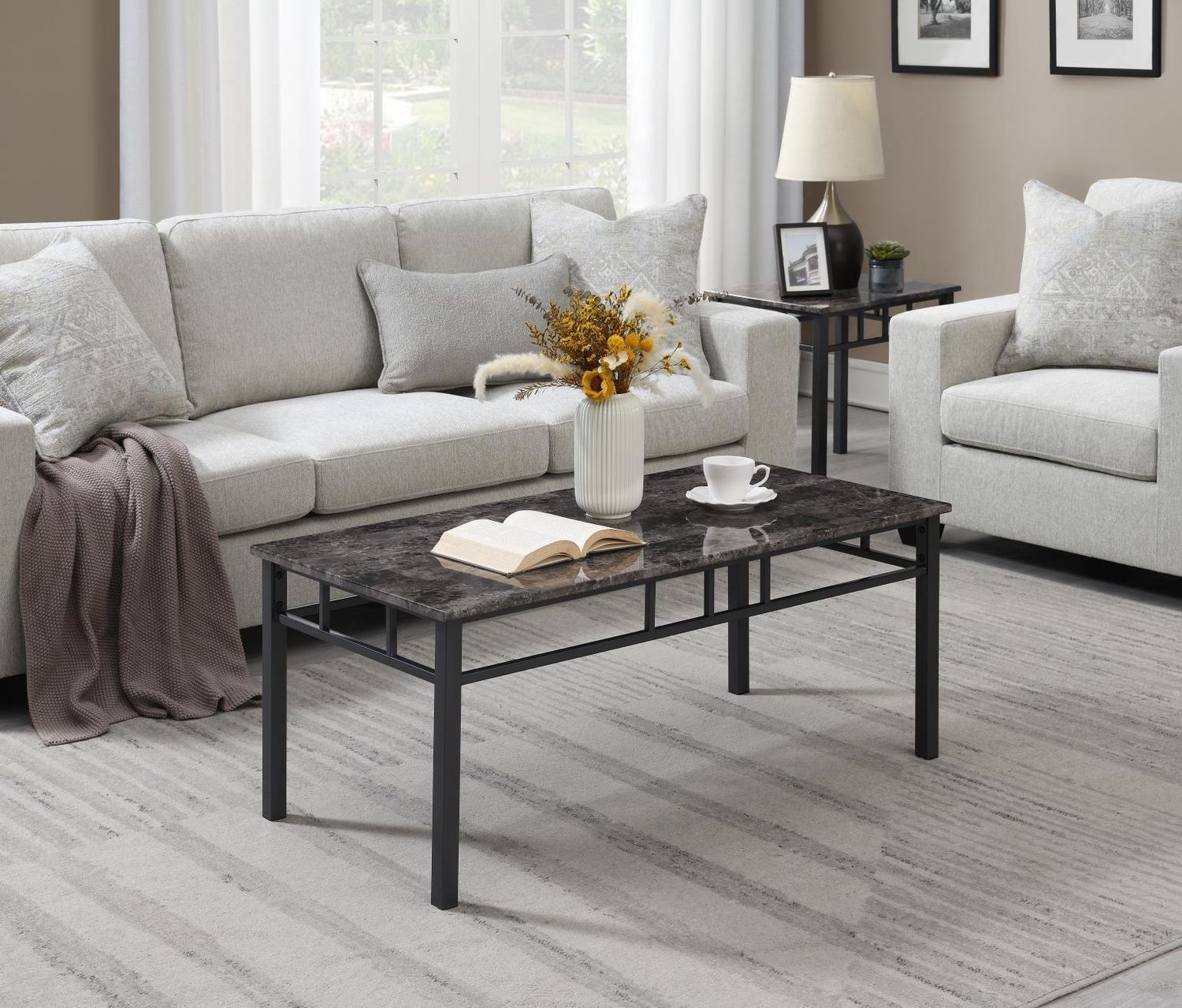 T761 - Table Set (Set of 3) - Gray