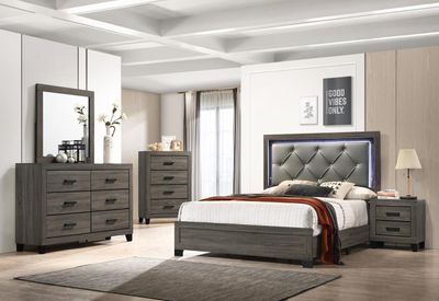 B376 - Nightstand - Gray