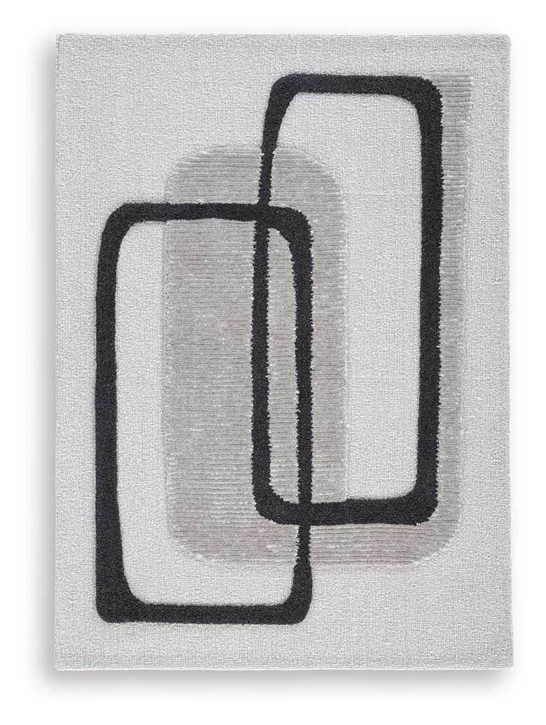 Davismour - 5' x 7' Rug - Ivory / Taupe / Charcoal - Beige / 5' x 7'