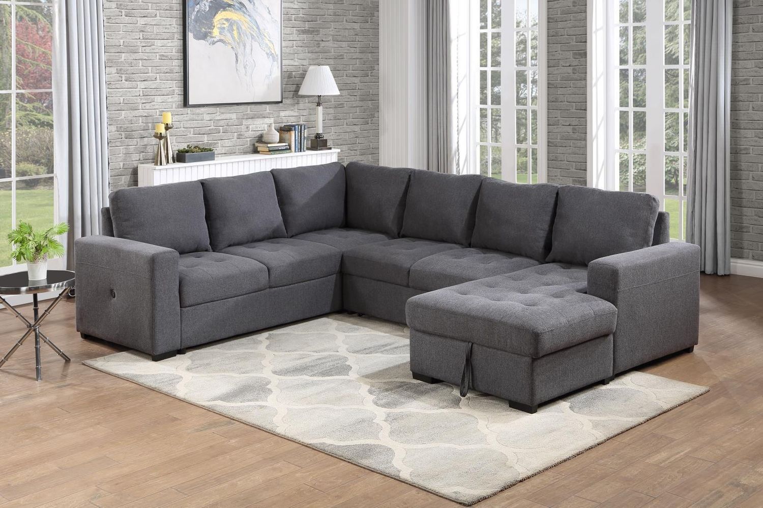 U277 - 3 Piece Sectional - Gray